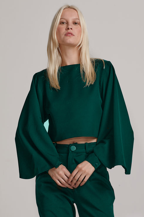 BLUSA AMPLA VERDE